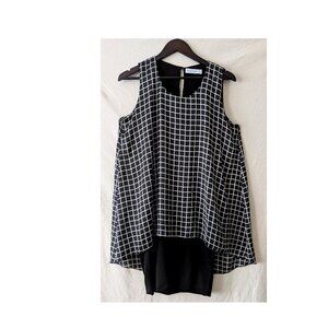 Black and white cocktail dress (Large)